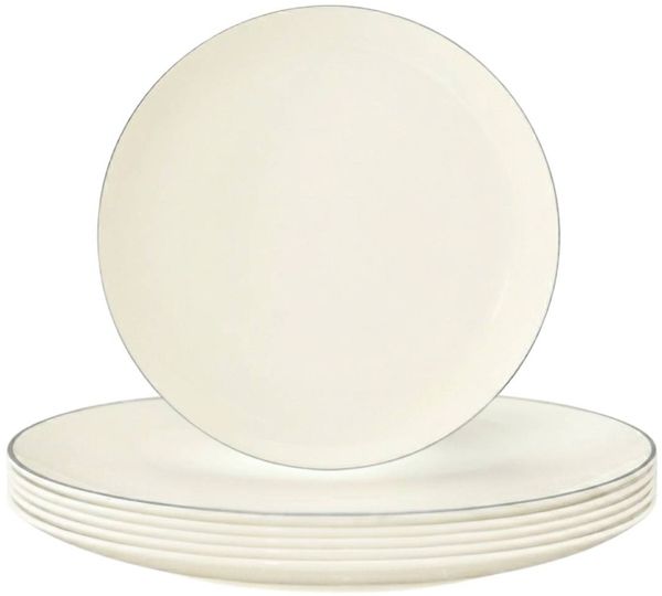 Seltmann Weiden Savona Frühstücksteller ø 22,6 cm Grey Line 6er Set