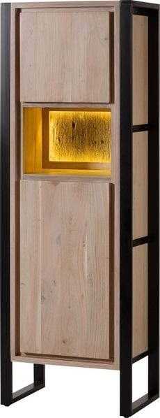 Standregal Akazie / Altholz 62x40x180 natur lackiert DENVER #105