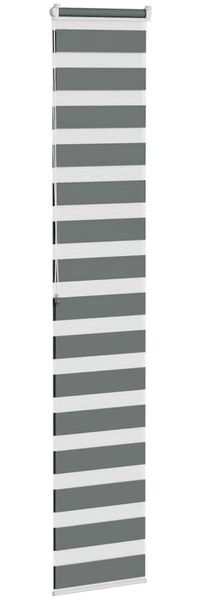 vidaXL Doppelrollo Dunkelgrau 40x200 cm Stoffbreite 35,9 cm Polyester 4014145 Bild 4