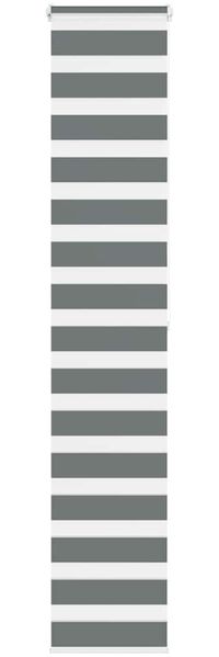 vidaXL Doppelrollo Dunkelgrau 40x200 cm Stoffbreite 35,9 cm Polyester 4014145
