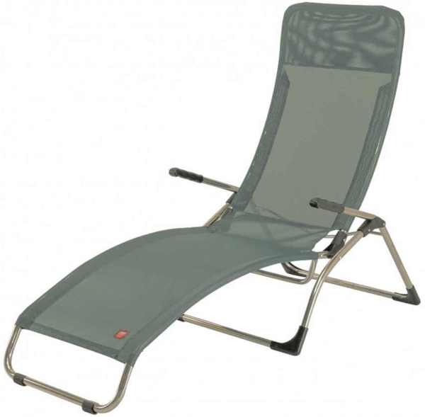 Terrassenliege Samba aus Aluminium, Salbei
