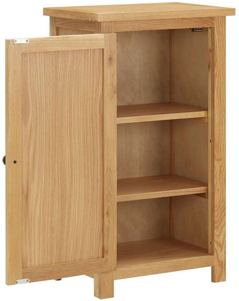 vidaXL Schrank 45x32x85 cm Eiche Massivholz 289198 Bild 2