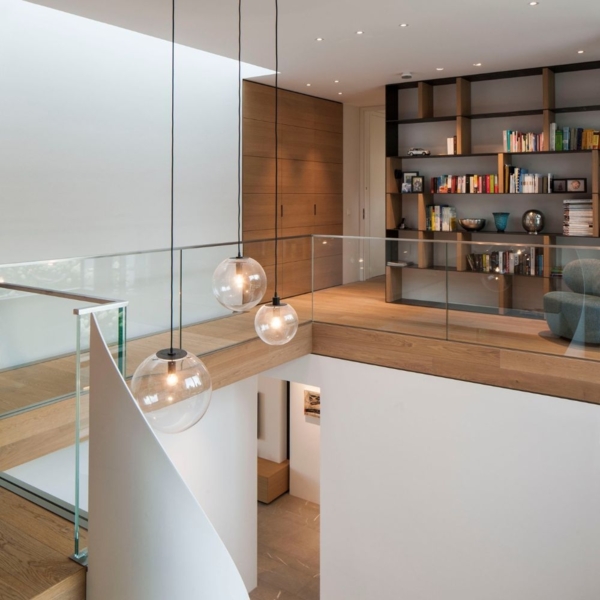 s.luce Orb Glaskugel Hängeleuchte Chrom, Klar Ø 50cm Bild 20