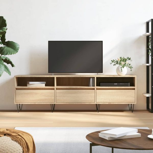 vidaXL TV-Schrank Sonoma-Eiche 150x30x44,5 cm Holzwerkstoff 831279