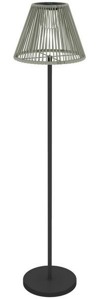 Novzep LED Stehlampe Solar Stehlampe Rattan Solarlampen Lichtsensor LED Solarleuchte, im Boho-Stil Ø33x135 cm