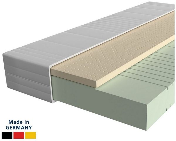 AM Qualitätsmatratzen - Latex-Matratze 80x200 cm - H3 - Hochwertige Matratze mit 4cm Latex-Auflage - 20cm Höhe - Made in Germany