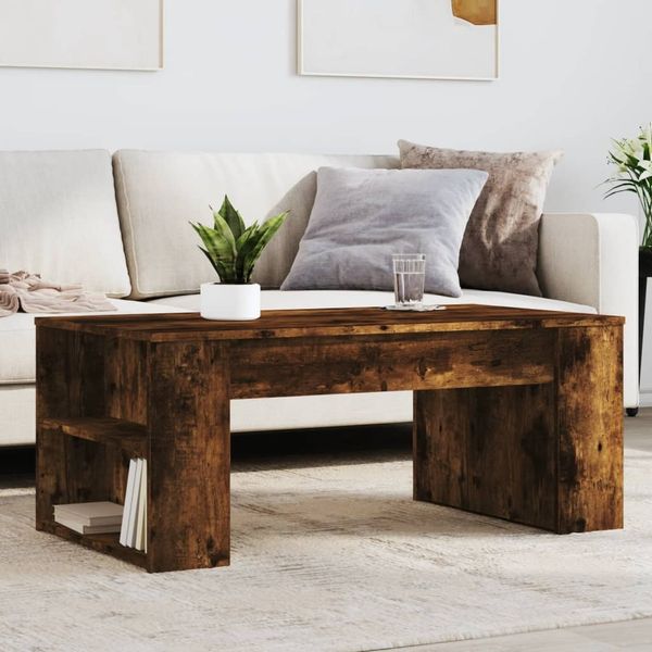 vidaXL Couchtisch Räuchereiche 102x55x42 cm Holzwerkstoff 831858