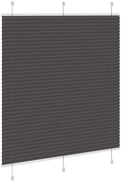 vidaXL Plissee Schwarz 120x150 cm Stoffbreite 119,4 cm Polyester 4015147 Bild 4