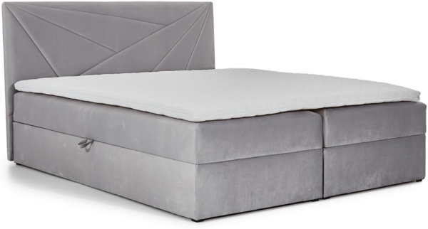 99rooms Neon Boxspringbett 120x200 cm Velours ROYAL VELVET Dunkelrosa Bild 2