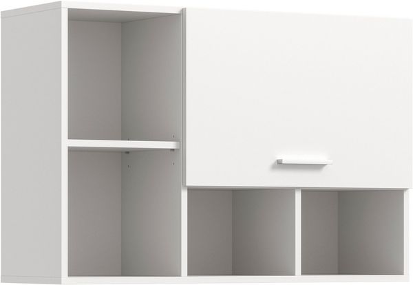 welltime Hängeschrank FALAS, Breite 95cm, 1 Klappe, 5 Fächer (1-St, in verschiedenen Farben erhältlich) Schrank, Wandschrank, Badschrank, Wäscheschrank