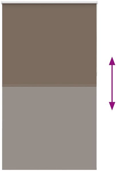 vidaXL Verdunkelungsrollo Kaffeebraun 120x210 cm Stoffbreite 116,6 cm 4011054 Bild 5