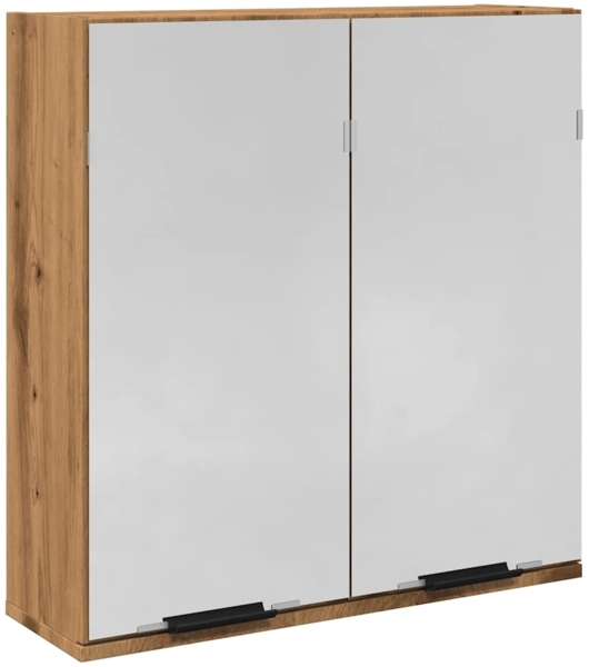 vidaXL Bad-Spiegelschrank Artisan-Eiche 64x20x66,5 cm Holzwerkstoff 856941