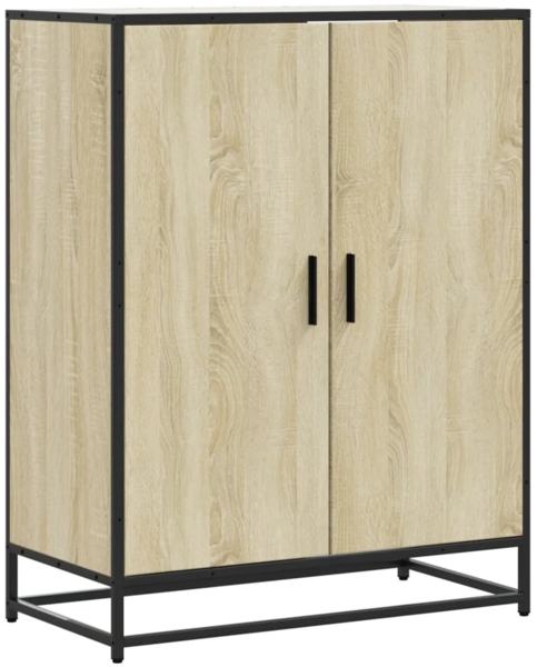vidaXL Schuhschrank Sonoma Eiche 75x38x97,5 cm Holzwerkstoff Metall 3300866