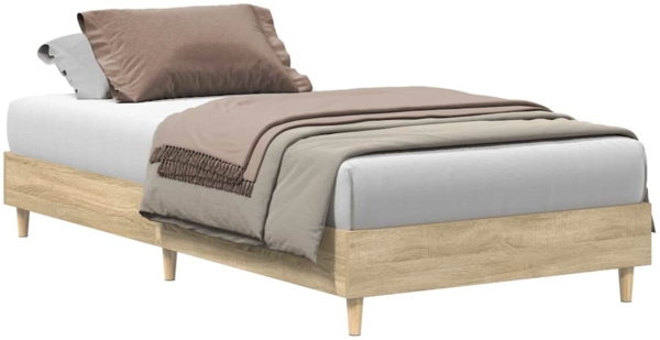 vidaXL Bettgestell ohne Matratze Sonoma-Eiche 90x200 cm Holzwerkstoff 861050