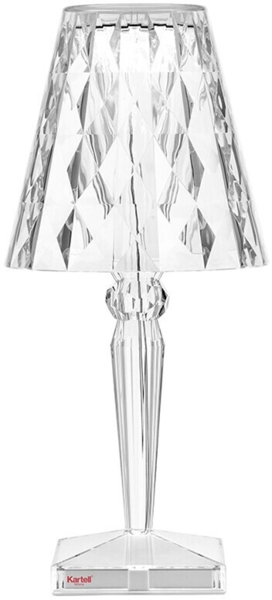 Kartell Big Battery, Table Lamp, Glasklar, Direktstromversorgung