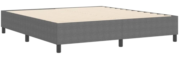 vidaXL Boxspringbett Hellgrau 180 x 200 cm Cordstoff 3337422 Bild 6