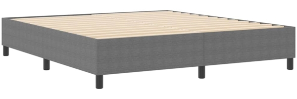 vidaXL Boxspringbett Hellgrau 180 x 200 cm Cordstoff 3337422 Bild 1