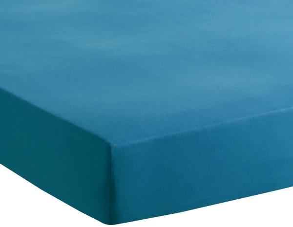 Traumschlaf Basic Single Jersey Kinder Spannbettlaken|70x140 cm| blau