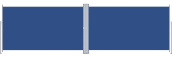 vidaXL Seitenmarkise Ausziehbar Blau 180x600 cm 318004
