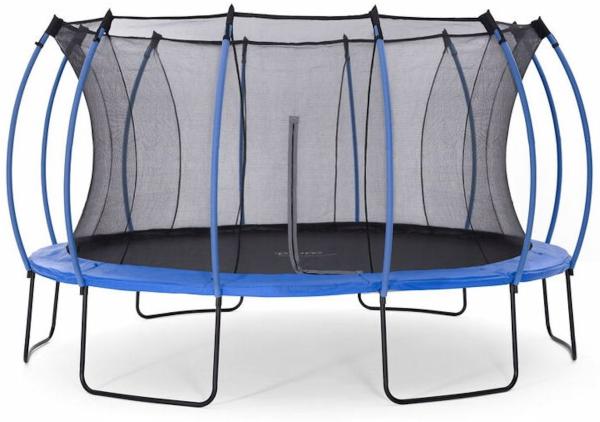 Springsafe Trampolin Colours 426 cm mit Sicherheitsnetz blau