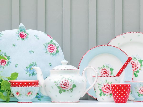Greengate Tischläufer Alivia Tischläufer white 140x45cm