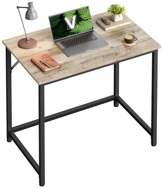 VASAGLE Schreibtisch Computertisch, Bürotisch, 80/100/120/135/160 cm, moderner Stil