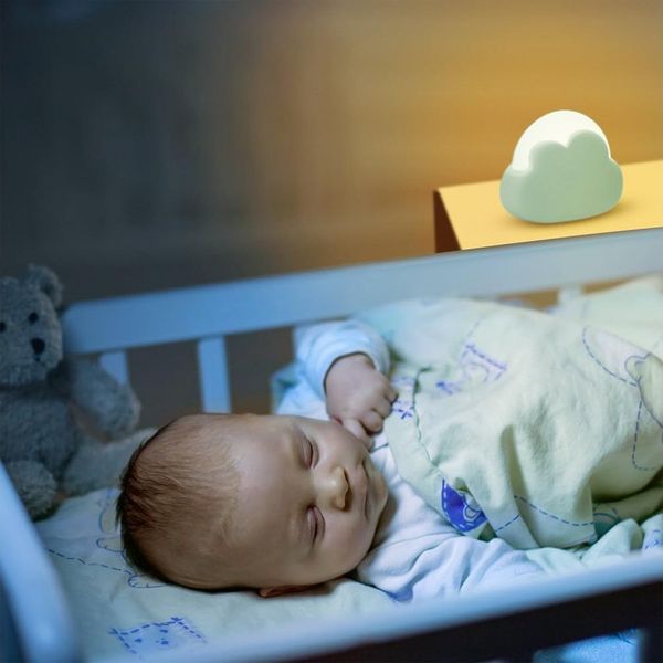 TUWENA LED Nachtlicht Wolkenform LED Nachtlicht, Dimmbar Kinder Nachtlampe, Aufladbar, Wiederaufladbares Nachtlicht, Geschenke für Frau, Mädchen, Freunde