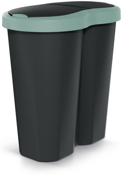 Keden Mülleimer Compacta R Duo, ein Fach, zwei Deckel