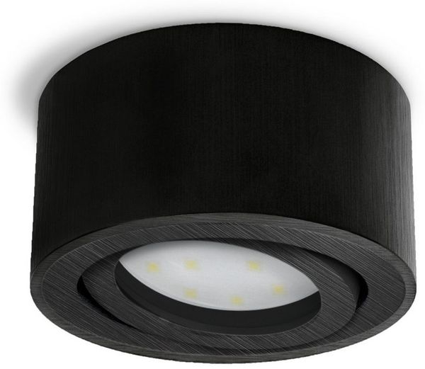 SSC-LUXon LED Aufbaustrahler CELI-1B LED Aufbauspot schwarz 6W dimmbar warm/neutral/tageslicht, Neutralweiß, Warmweiß, Tageslichtweiß Bild 2