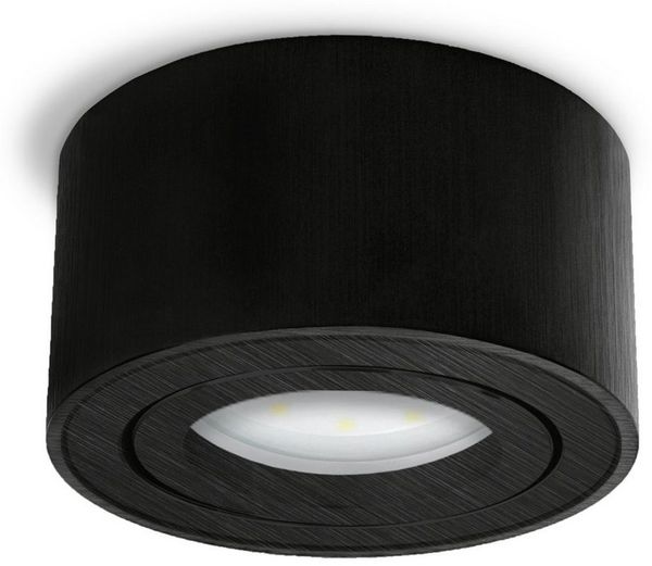 SSC-LUXon LED Aufbaustrahler CELI-1B LED Aufbauspot schwarz 6W dimmbar warm/neutral/tageslicht, Neutralweiß, Warmweiß, Tageslichtweiß Bild 4