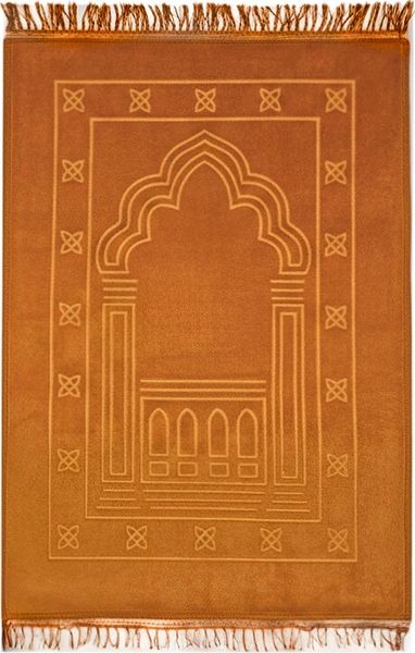 Gebetsteppich 120 x 80 cm - ideal als Geschenk Orange Motiv 3