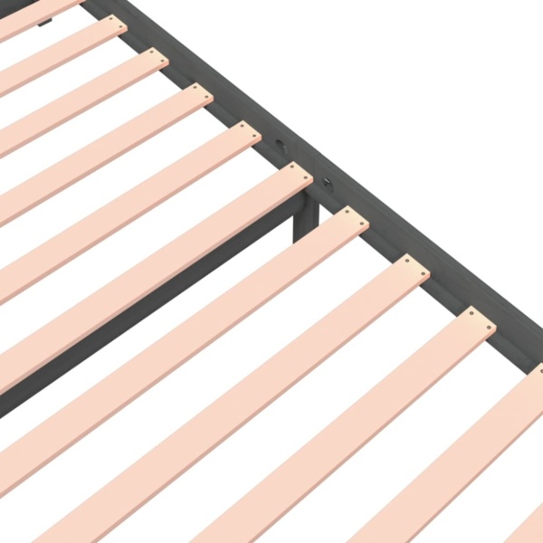 Massivholzbett Grau 135x190 cm 4FT6 Double [814926] Bild 8