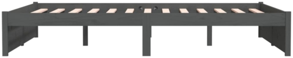 Massivholzbett Grau 135x190 cm 4FT6 Double [814926] Bild 10