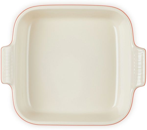 LE CREUSET Auflaufform Auflaufform Tradition quadratisch ofenrot 23cm, Steinzeug