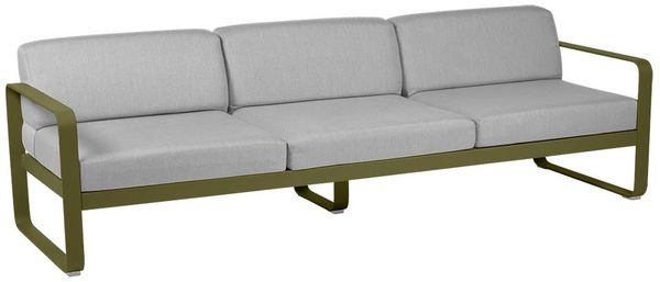Bellevie 3-Sitzer Lounge-Sofa D3 Pesto 79 Flanellgrau