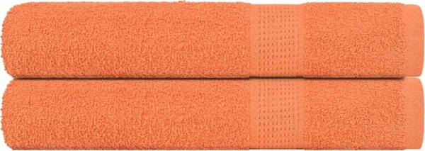 Handtücher 2 Stk. Orange 100x200 cm 360 g/m² 100% Baumwolle 136914