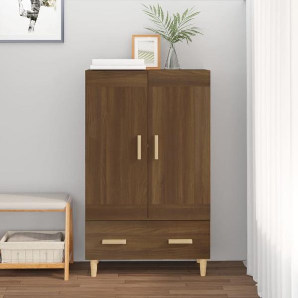 Highboard Braun Eichen-Optik 70x31x115 cm Holzwerkstoff [817485]