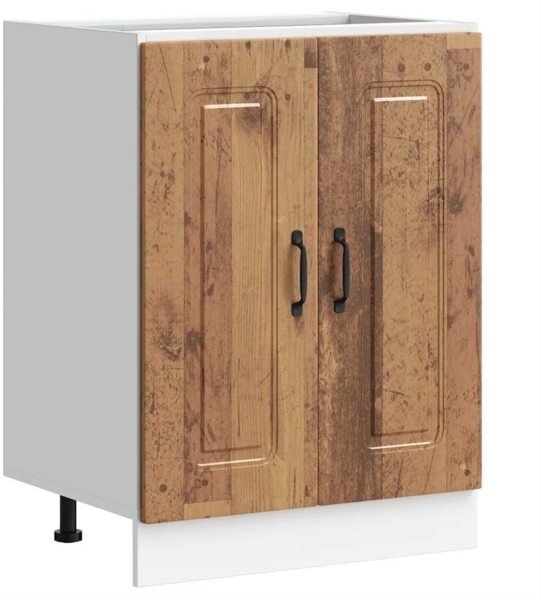 vidaXL Spülenunterschrank Kalmar Altholz-Optik 60x46x81,5 cm 853445