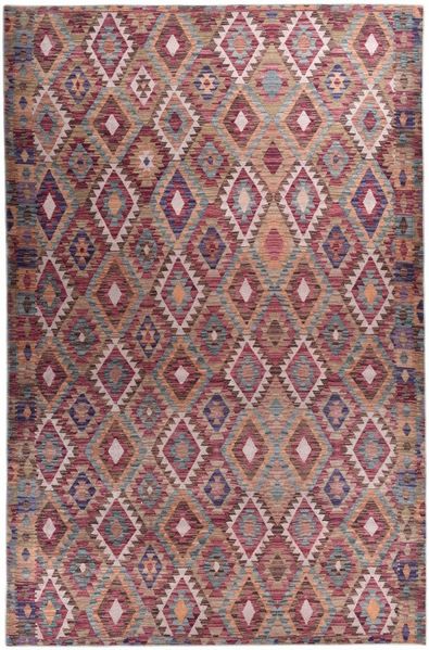 Gino Falcone Teppich Cecilia 27593, rechteckig, Höhe: 3 mm, Flachgewebe, bedruckt, Rauten Design, auch als Läufer