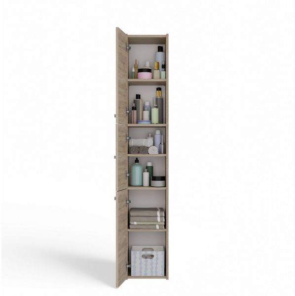 Raumhirsch Furniture Badkommode Badkommode Badezimmerschrank Badschrank (3 Schranktüre - Maße 30 x 30 x 170 cm), verschiedene Farben