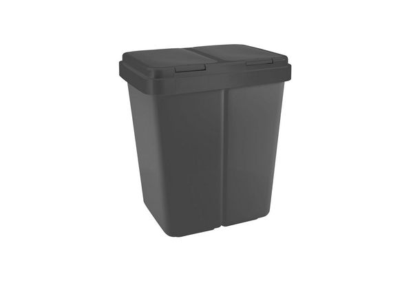 Ribelli Mülltrennsystem ZwEimer Müllbehälter 2x25 l anthrazit