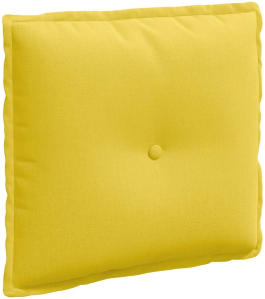 vidaXL Rückenkissen Helles Gelb 50 x 19 x 45 cm Stoff 42014624