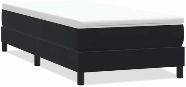 vidaXL Boxspringbett ohne Matratze Schwarz 90x220 cm Samt 3315857