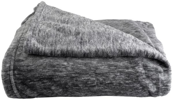 Wohndecke INUIT, Flanell-Wohndecke, Dunkelgrau, 150 x 200 cm, casa NOVA