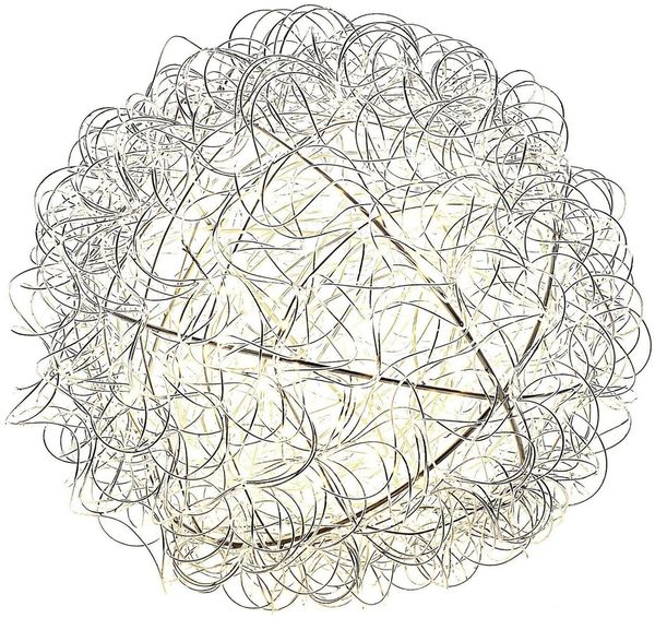 Konstsmide LED-Silhouette Kugel silber, warmweiß 3514-303