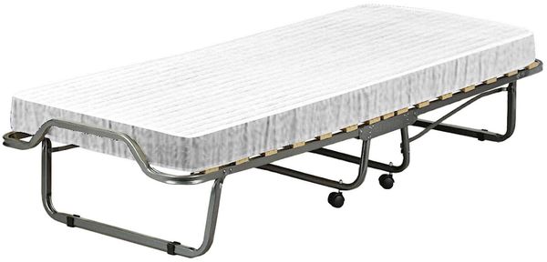 Dmora Klappbett Ace, Feldbett mit 15 Latten, inklusive Matratze, platzsparendes Kinderbett, 100 % Made in Italy, 80 x 190 x 39 cm Bild 6