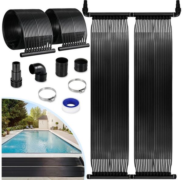 TLGREEN Pool-Solarkollektor Solarkollektor Poolheizung, (300x75 cm Solarheizung Pool, Solarmatte Heizmatte, 1-St, UV-beständig Erweiterbar für Pool bis 24000L), poolheizung solar