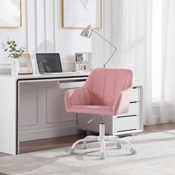 Woltu Bürostuhl (1 St), Schreibtischstuhl drehbar, Schminktisch Stuhl, ergonomisch Bild 3