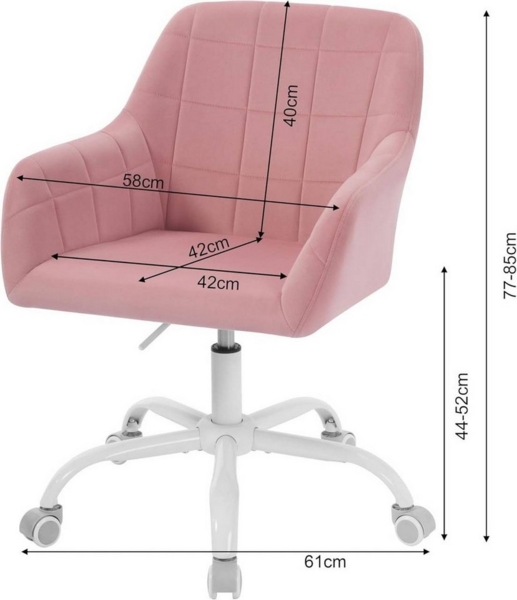 Woltu Bürostuhl (1 St), Schreibtischstuhl drehbar, Schminktisch Stuhl, ergonomisch Bild 2