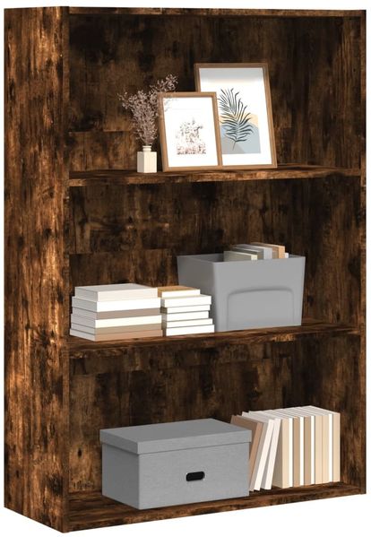 vidaXL Bücherregal Räuchereiche 80x30x114 cm Holzwerkstoff 857935
